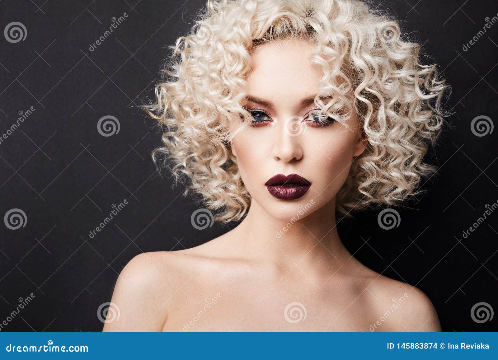 1600px x 1157px - Naked Girl with Full Lips and with Wonderful Blue Eyes, with Blond Curly  Hair and Professional Bright Makeup Stock Photo - Image of adult, blonde:  145883874