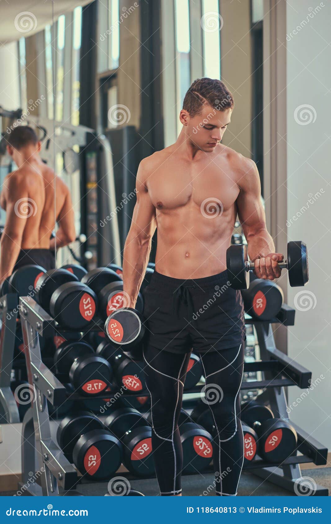 Man In The Gym Naked