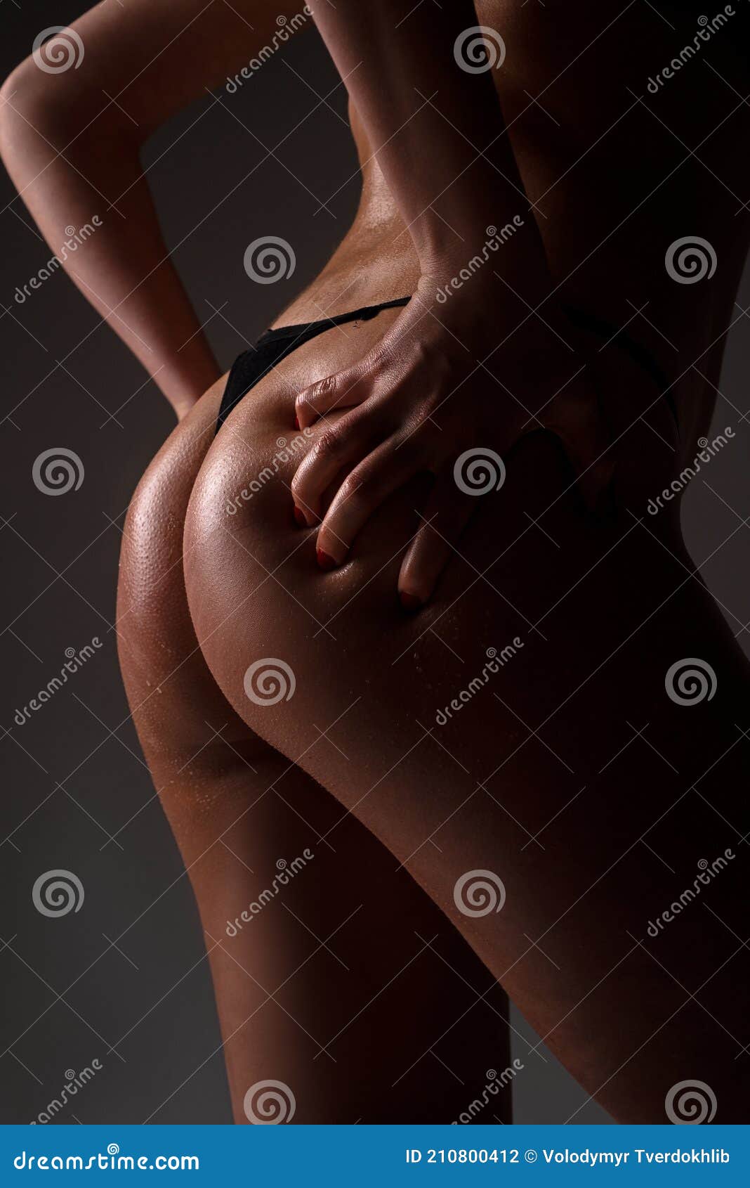 Naked Woman Ass. Nude Girl Butt