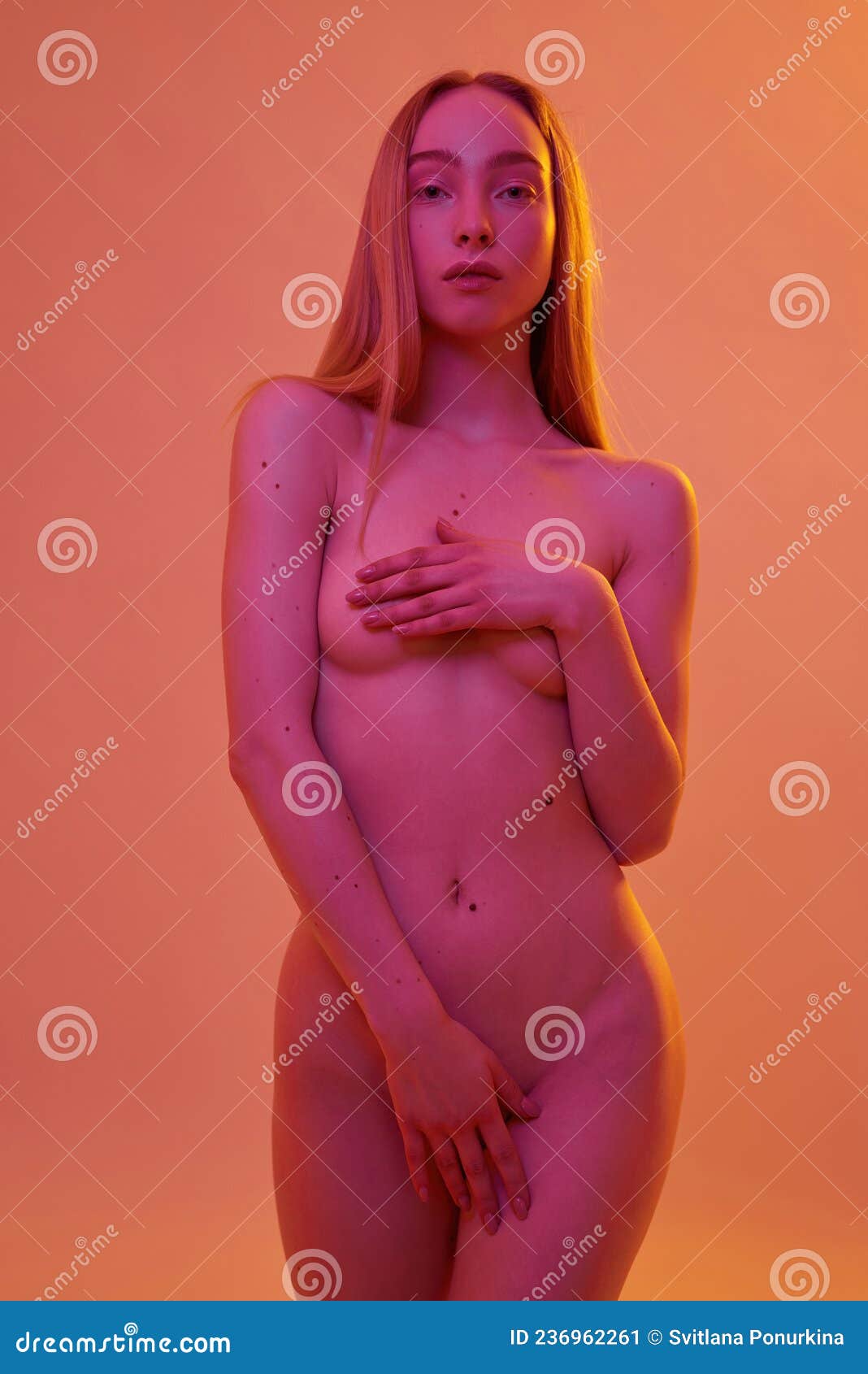 Nude Girl Looking at Camera with Passion Stock Image - Image of person,  erotic: 236962261