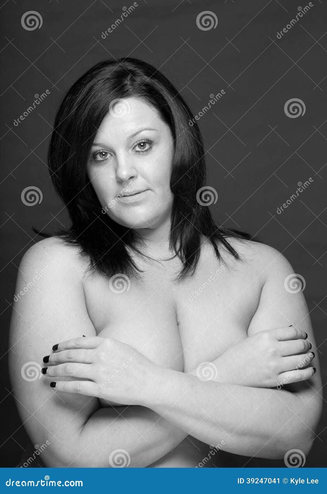 Nude Mature Plus Sized Woman Stock Image - Image of hair, bottomless:  39247041