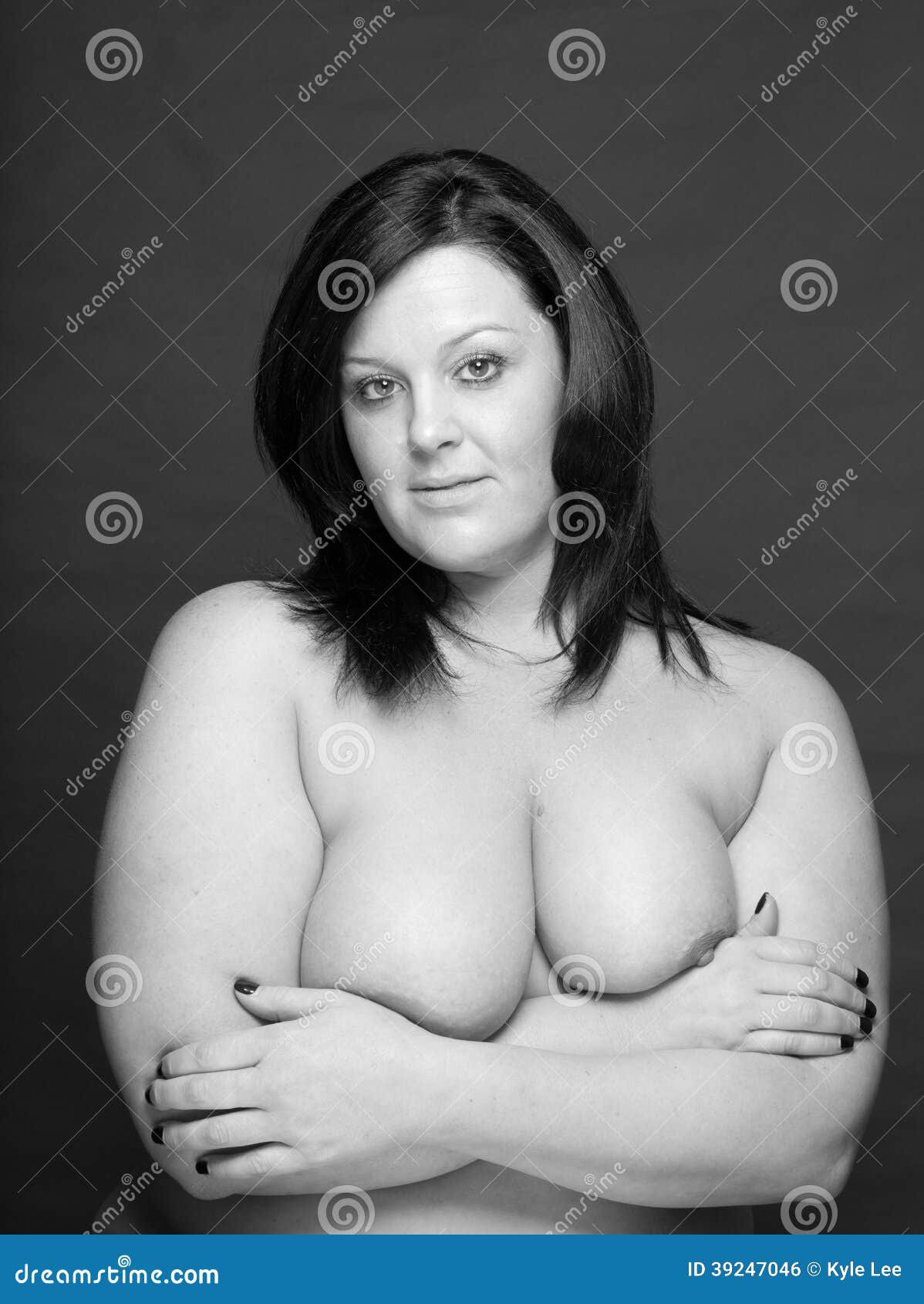 Plus Size Nude Curvy Girl