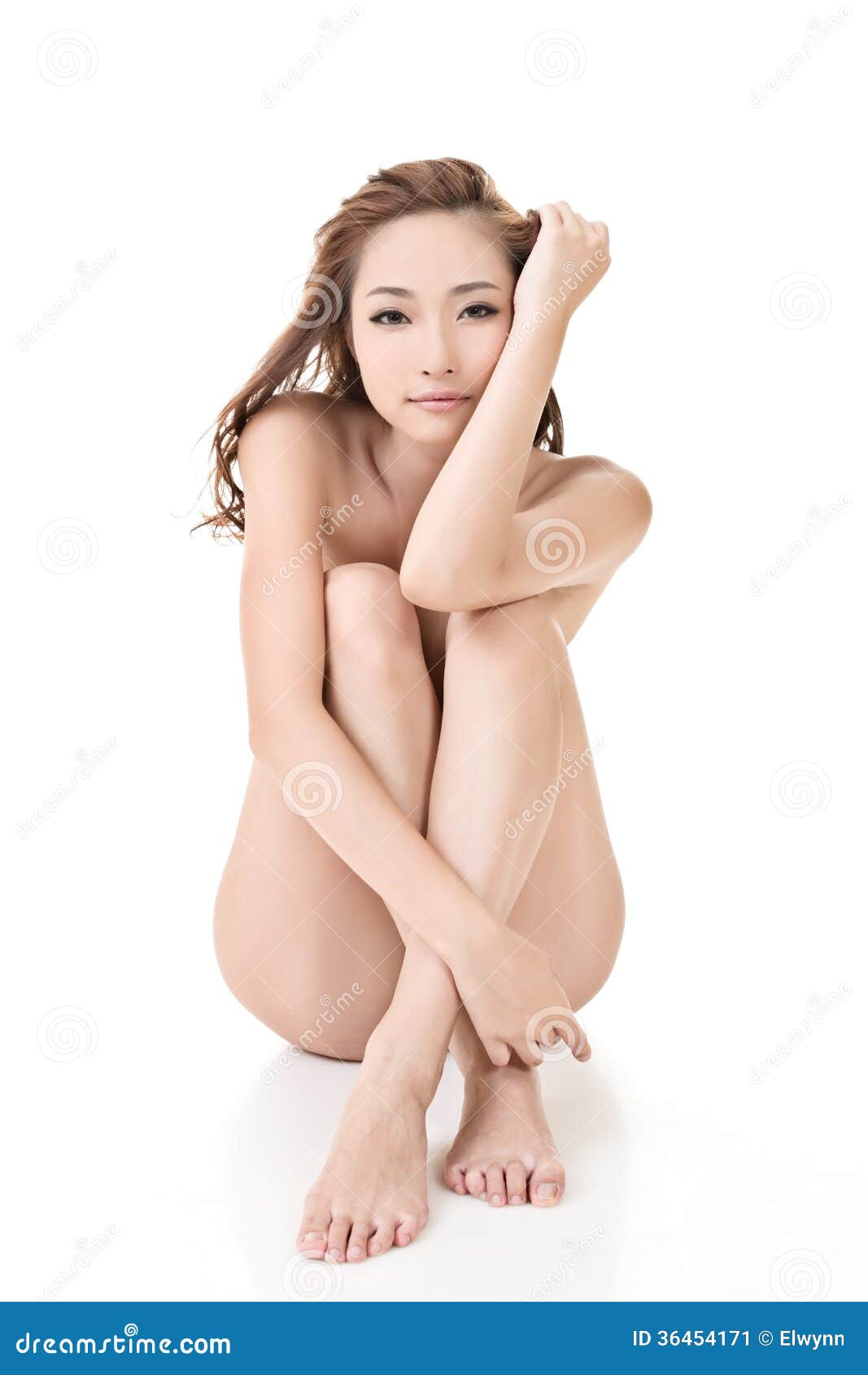 Nude woman of Asian stock image picture