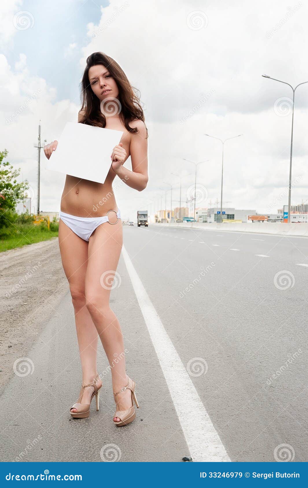 Nude Women On Road