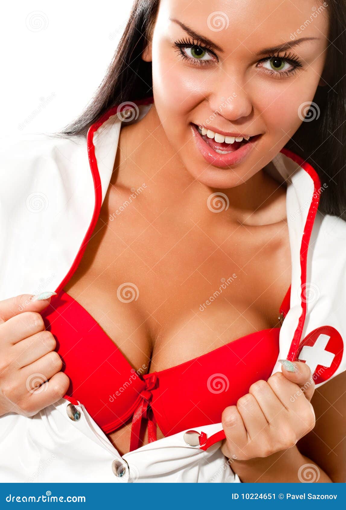 Sexy Women Nurses - Nurse stock image. Image of human, nude, isolated, hair - 10224651