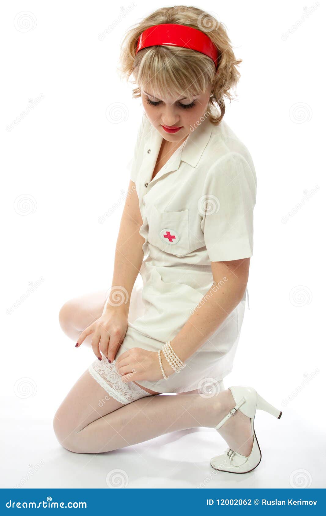 Nurse stock photo. Image of adult, caucasian, costume - 12002062