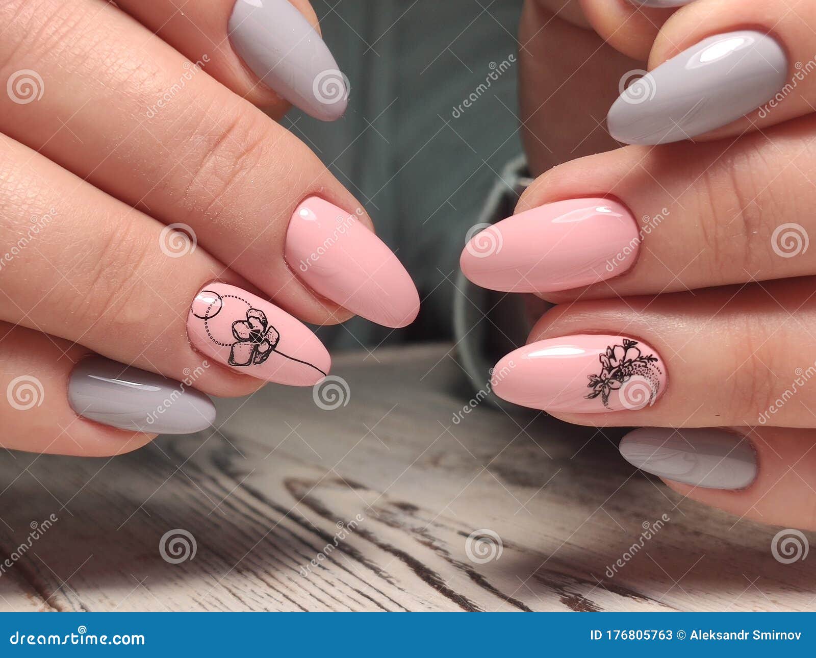 Buy Secret Lives long designer artificial nails extension light pink &  black combo with silver pearls 3D bow fake nails design 24 pieces set with  manicure kit convenient than manicure Online at