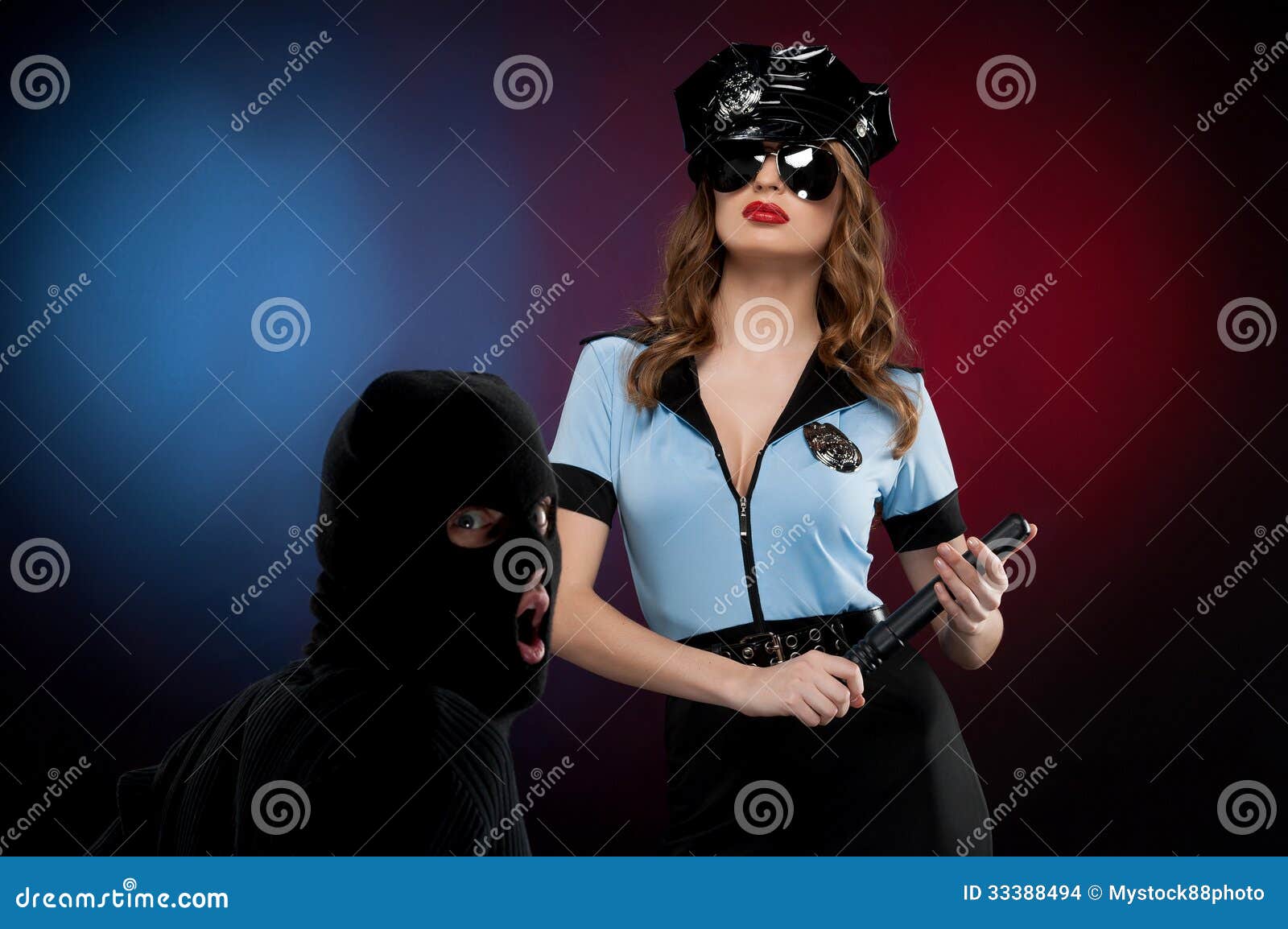 policewoman at work.