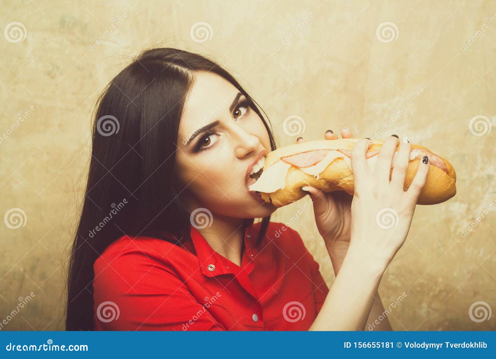 Hot Girl Eating