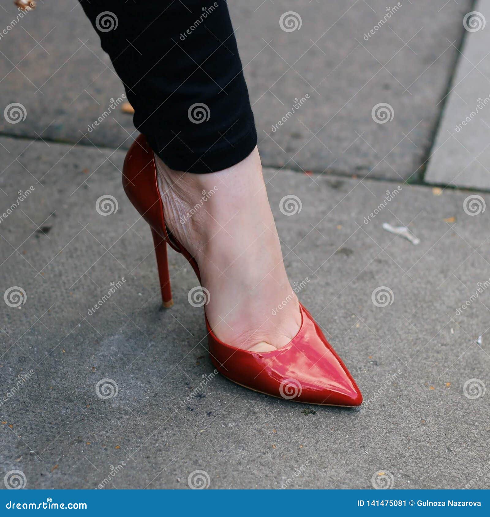 Red high heels stock image. Image of sexred, sered, sred - 141475081