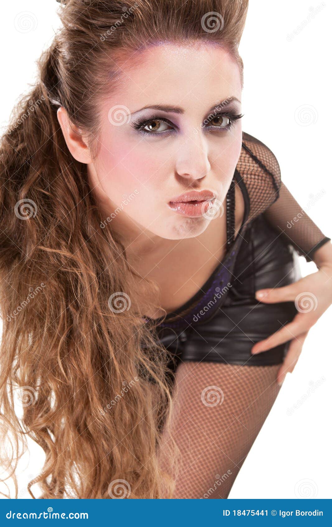 Rocker Girl Wiht Cool Stock Image - Image of caucasian: 18475441