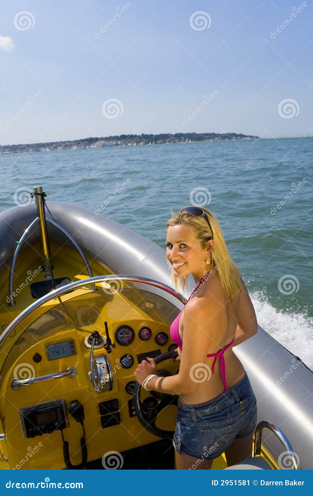 sexy wife on boat