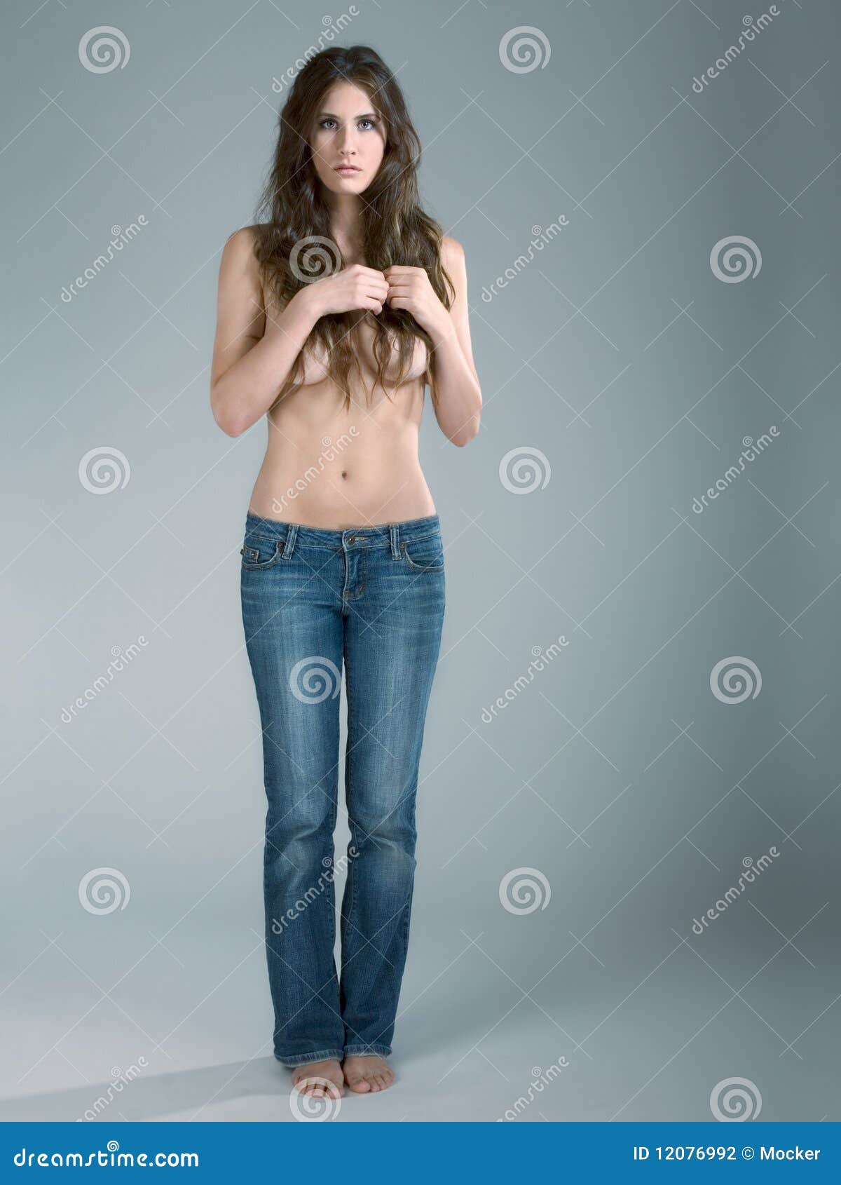 Women Topless In Jeans