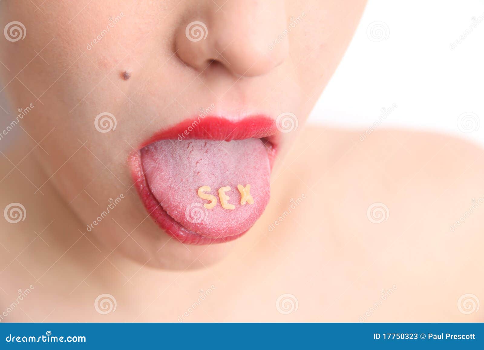 Tongue Stock Image Image Of Kiss Female Fashion
