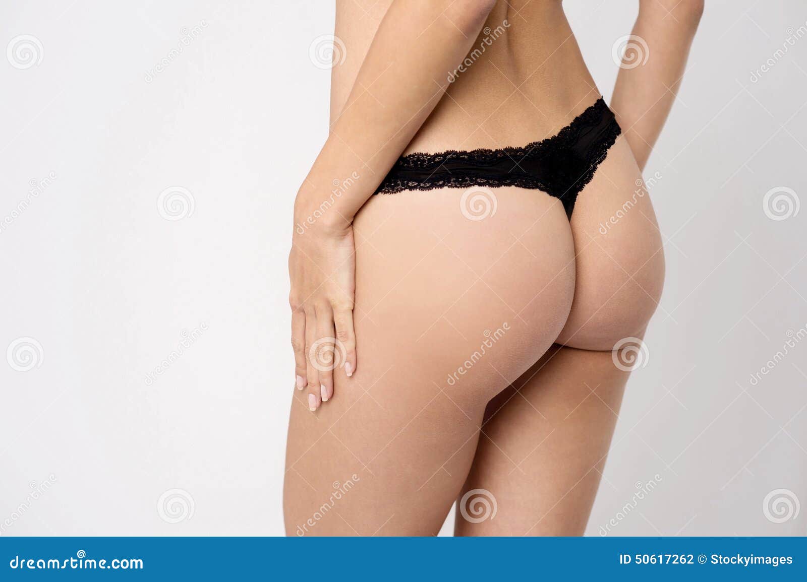 Woman in black thong stock photo. Image of woman, view - 50617262