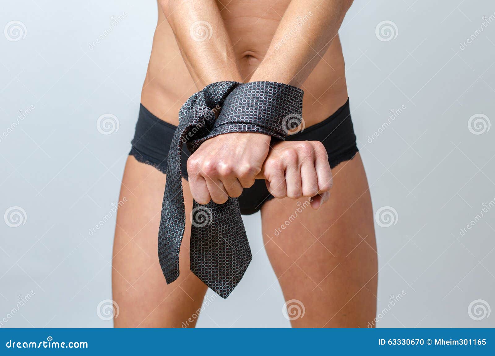 Woman in bondage stock photo photo