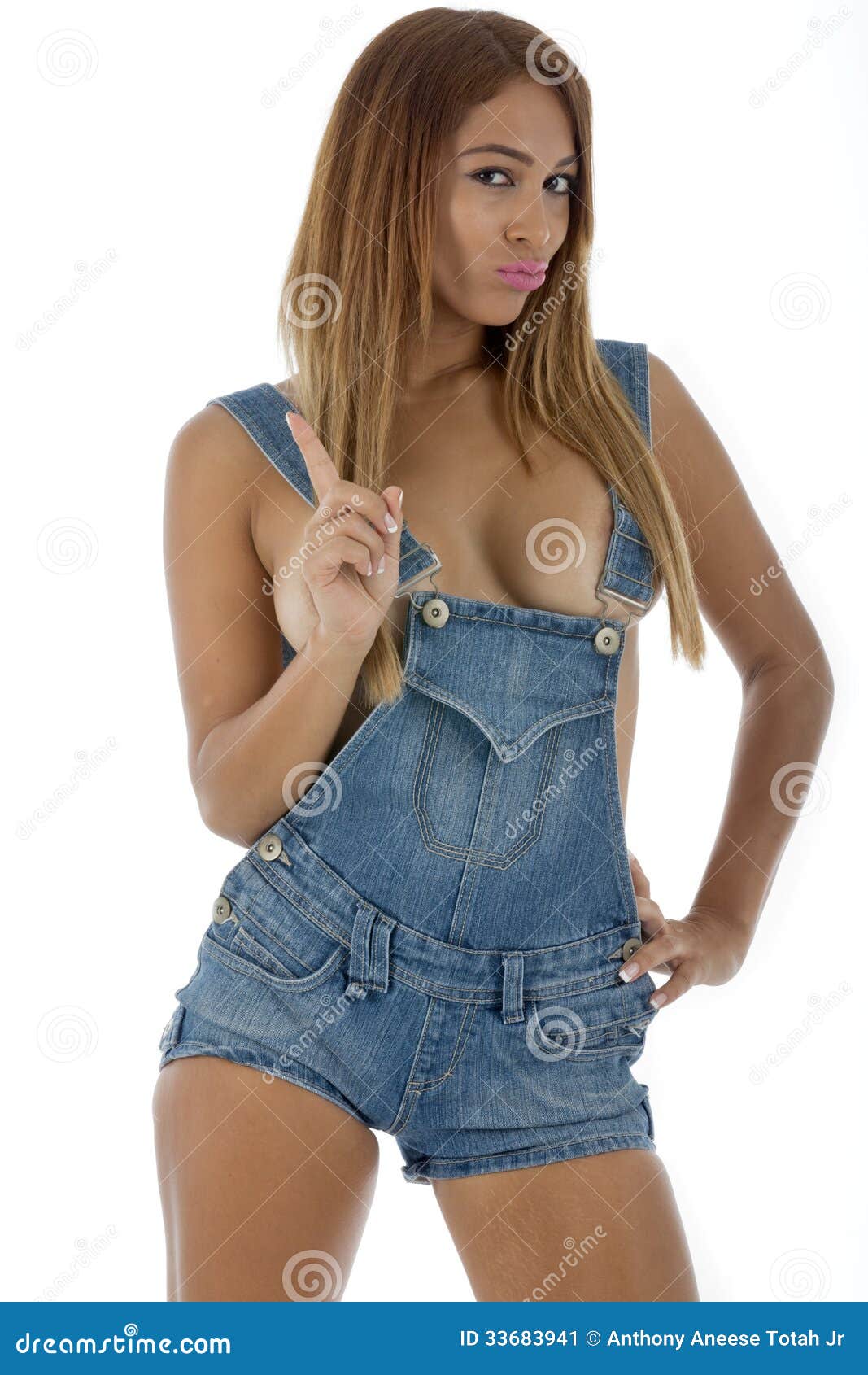 Topless Women In Overalls