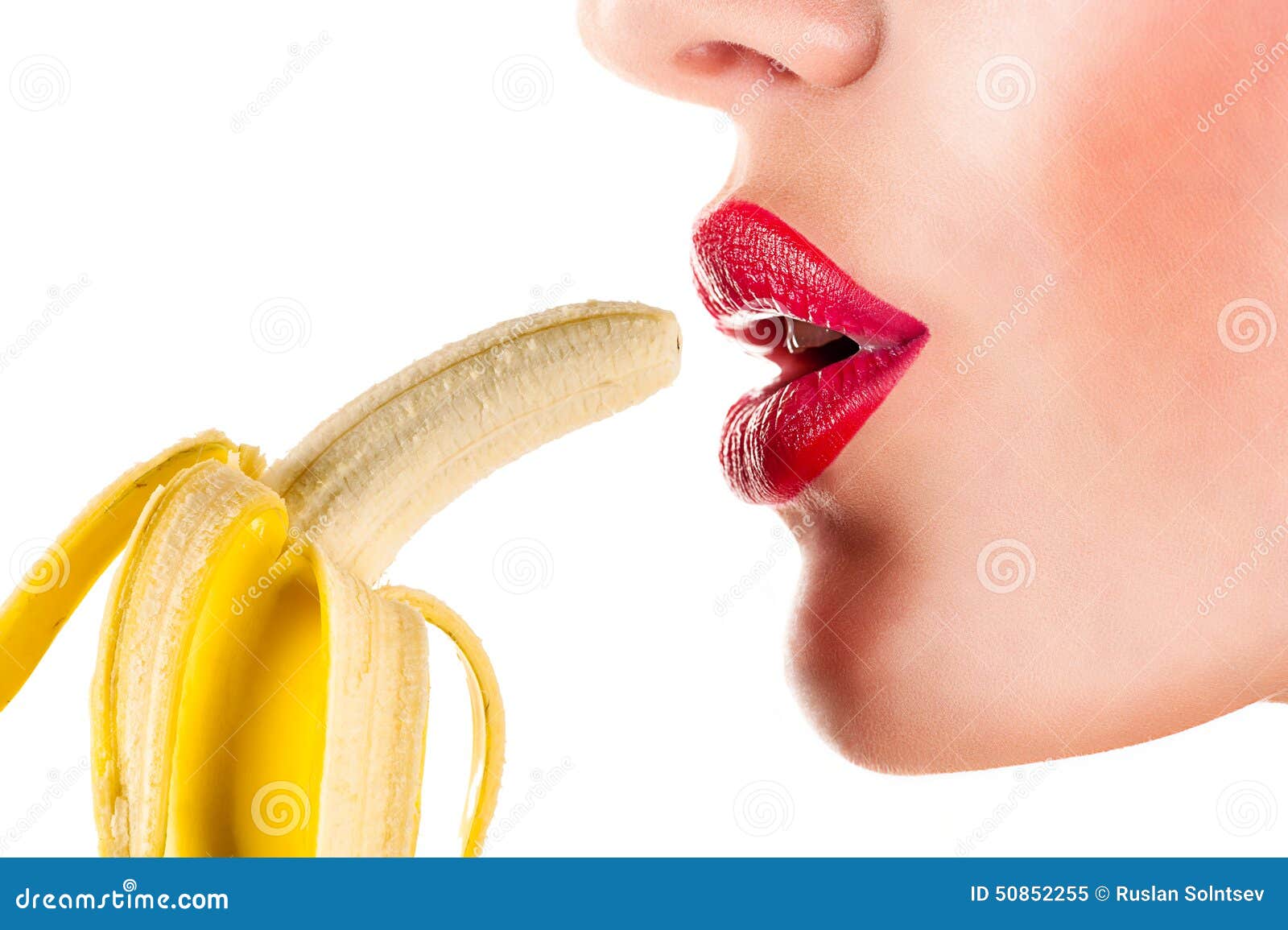 Implied Flirty Cute Girl Eats Banana Naughty Pic Photo Print