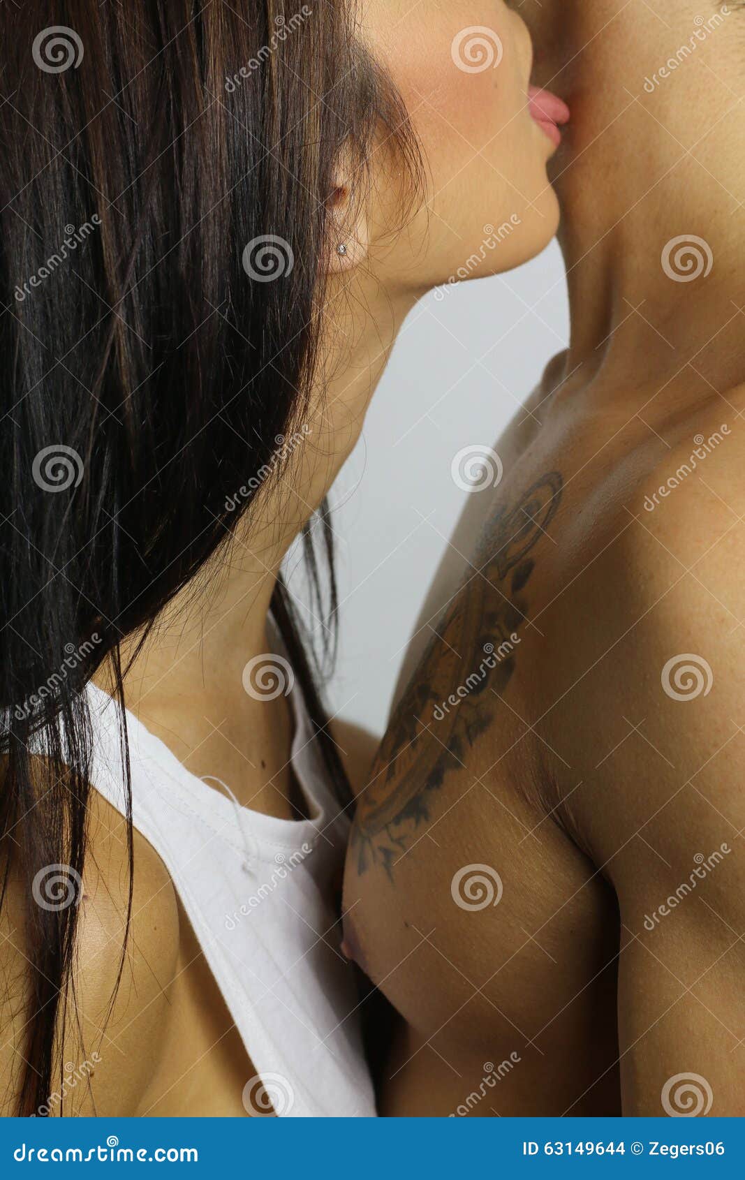 Man Licking Girl