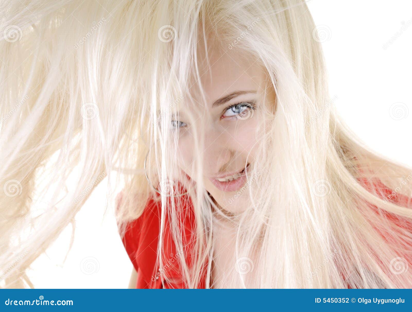 Long white hair with girls Stringy