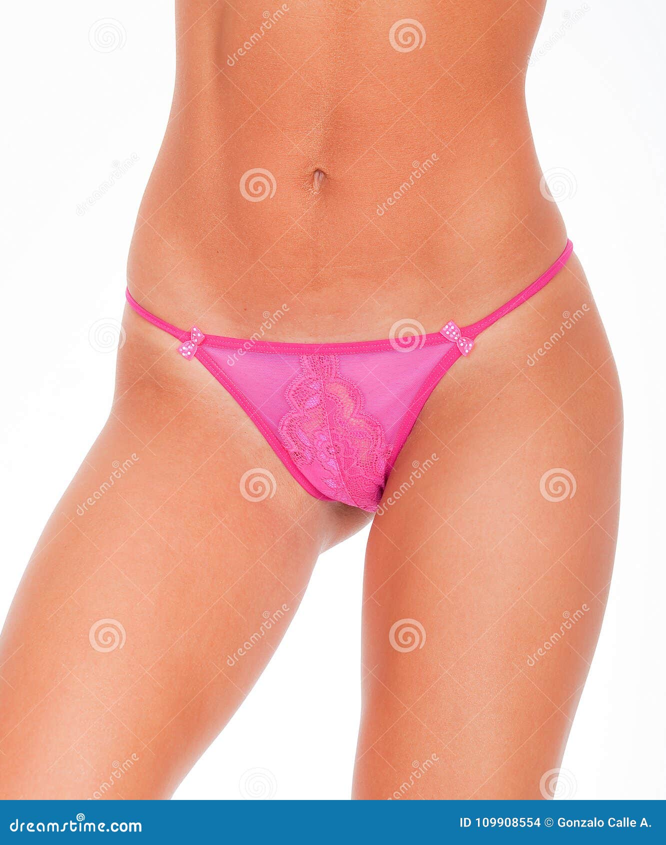 Woman in Panty Lingerie, Close-up Body Detail Stock Photo - Image