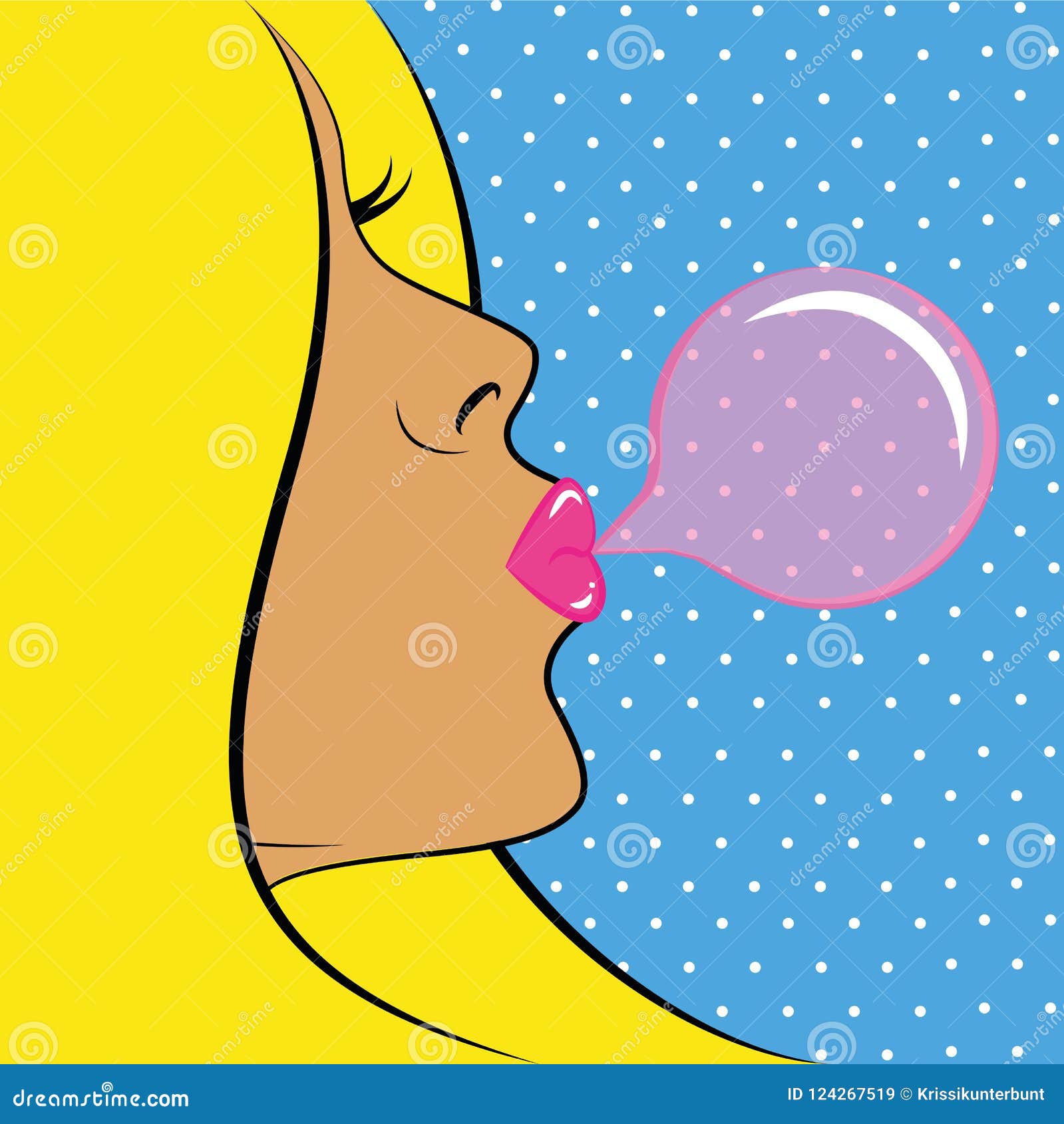 Pin on bubble gum blowing