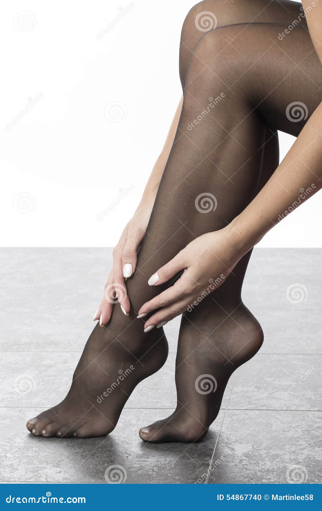 Pantyhose foot fetish