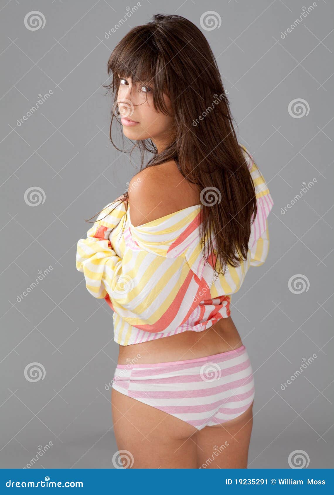 Woman in Top and Underwear stock image. Image of flirt - 19235291