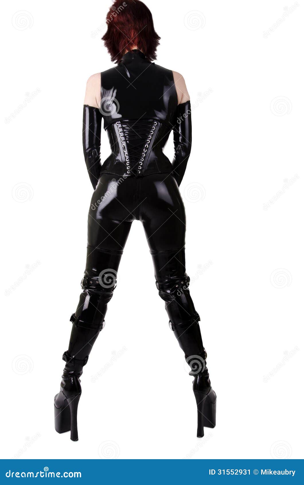 Woman in Black Latex Underwear Stock Photo - Image of black, beauty:  27682946