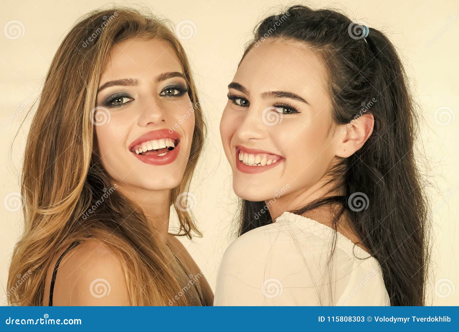 Women With Long Hair Lesbian Stock Image Image Of Girls Healthy 115808303