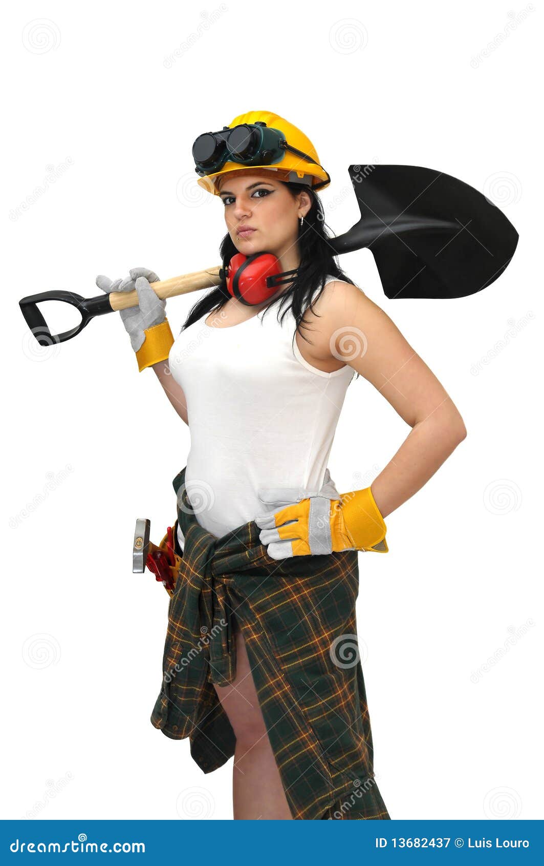 Worker stock image. Image of labor, tools, woman, people - 13682437