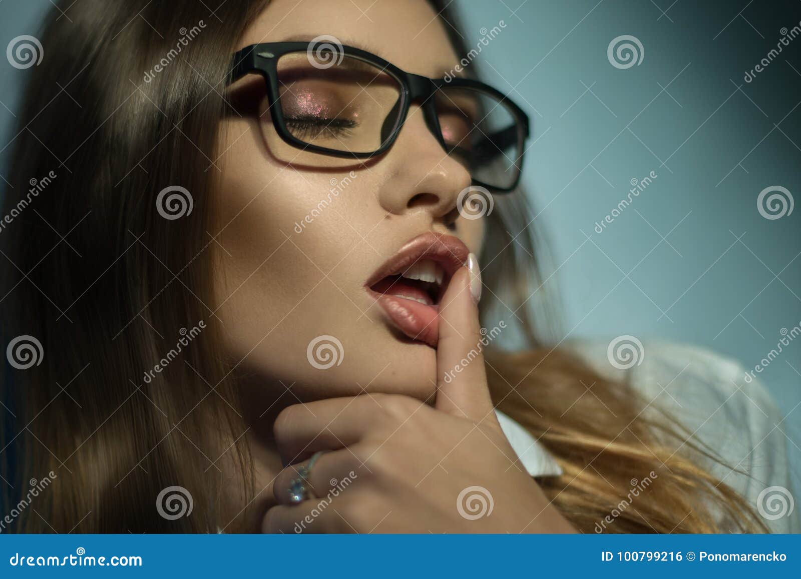 Sexy Finger In Mouth