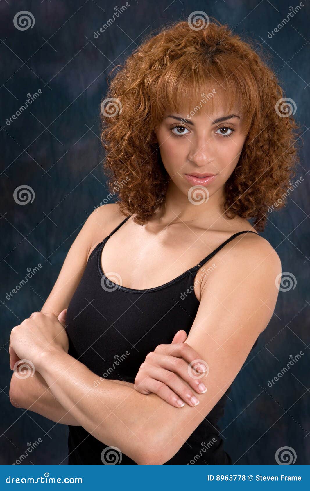 young woman with auburn hair