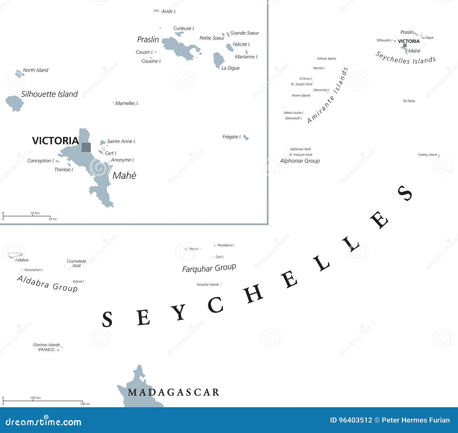 seychelles political map