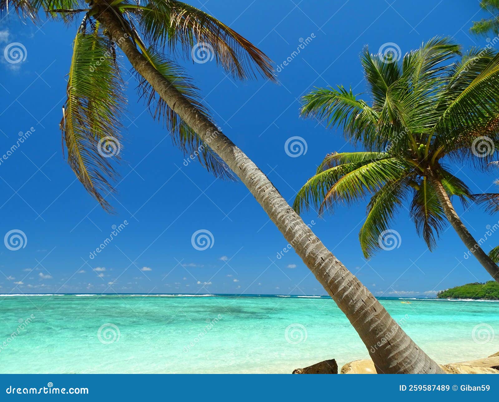 Seychelles, Praslin Island, La Farine Cove or Flour Cove Stock Image