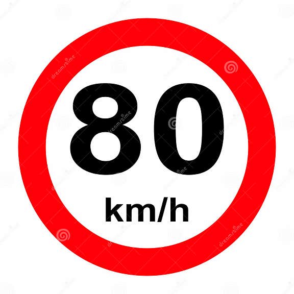 Se al De Tr fico L mite De Velocidad 80 Stock De Ilustraci n se-al-de-tr-fico-l-mite-de-velocidad-80-stock-de-ilustraci-n