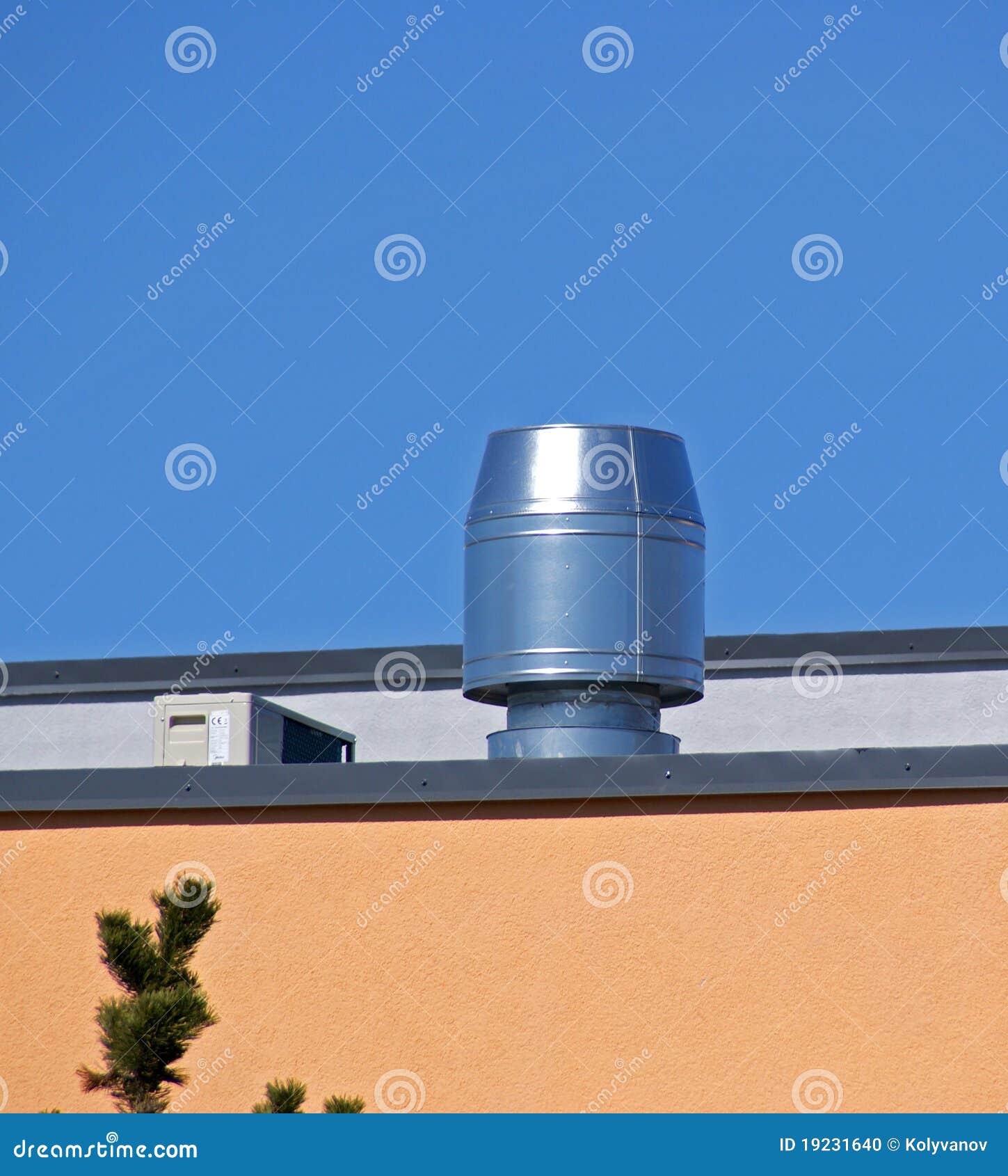 Ventola A Tetto Piatto DN 100/110 Per Sfiato Aria, Flangia In Bitume - Ideale Per Tetti Piani - Foto 8