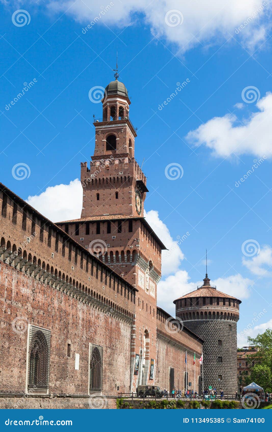 Sforza Castello Castle in Milan City in Italy Editorial Image - Image ...