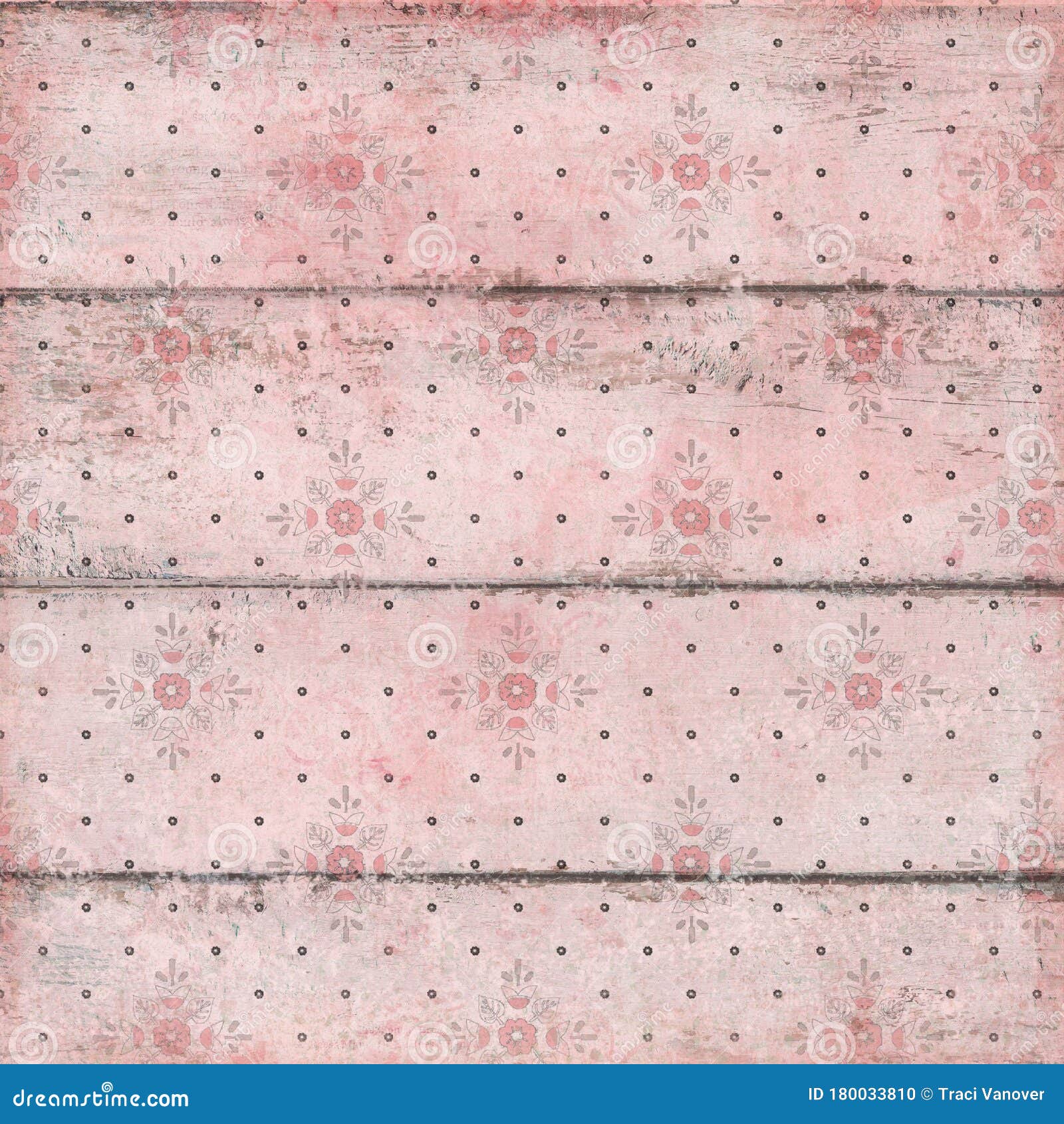 Pink Mottled Background With Cutout Scrapbook Illustration Stock