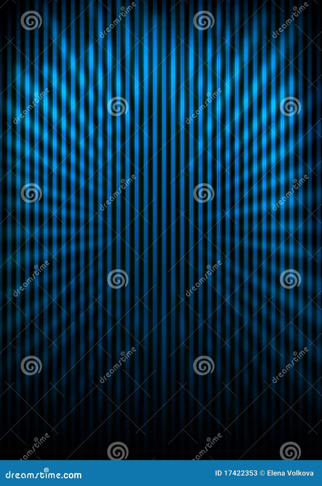 Shaded Wall with Grill Painting and Light Rays Stock Illustration
