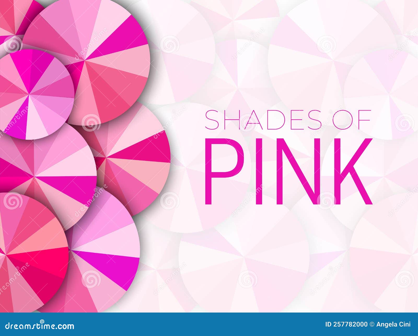 Shades of Pink Color Background Illustration Design Stock Vector