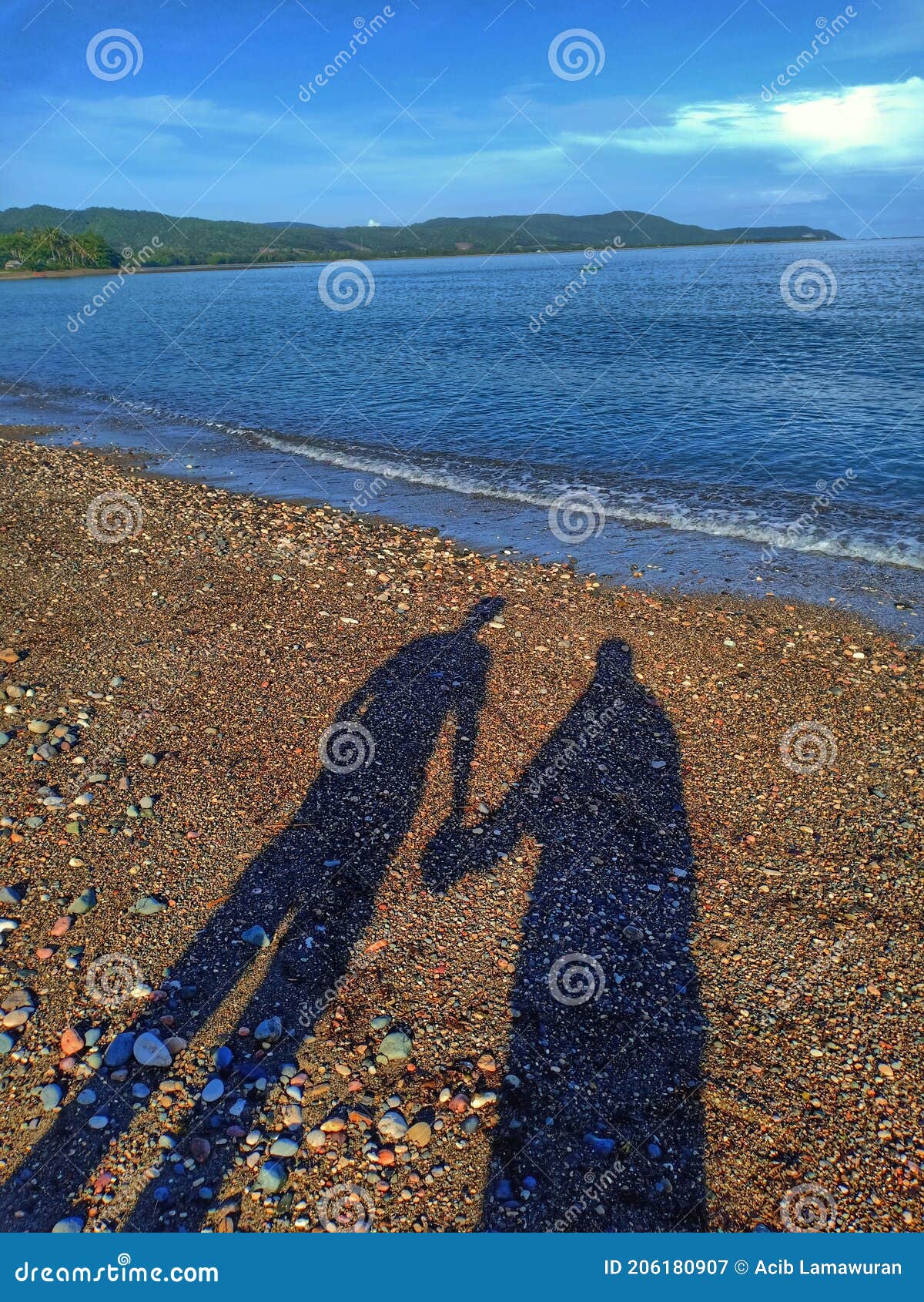 shadow by the beach pota with my wife