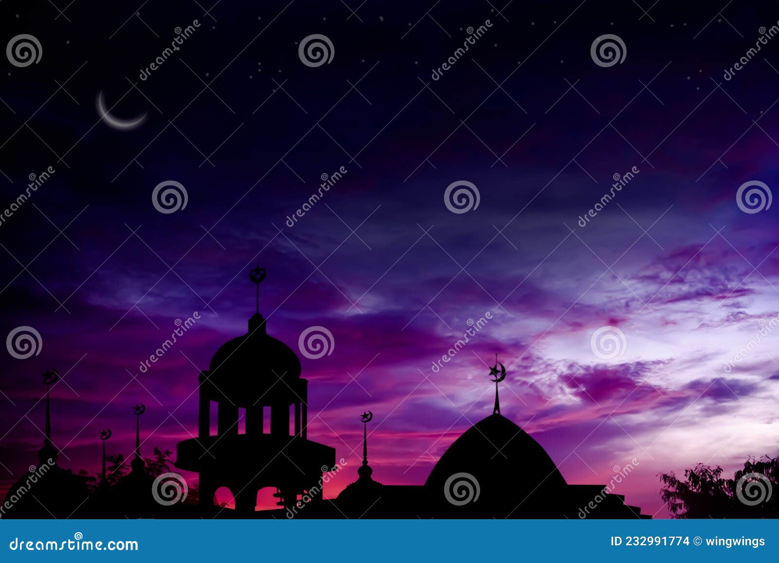 shadow mosques dome on twilight gradient black and gold background. for eid al-fitr, arabic, eid al-adha, new year muharram.
