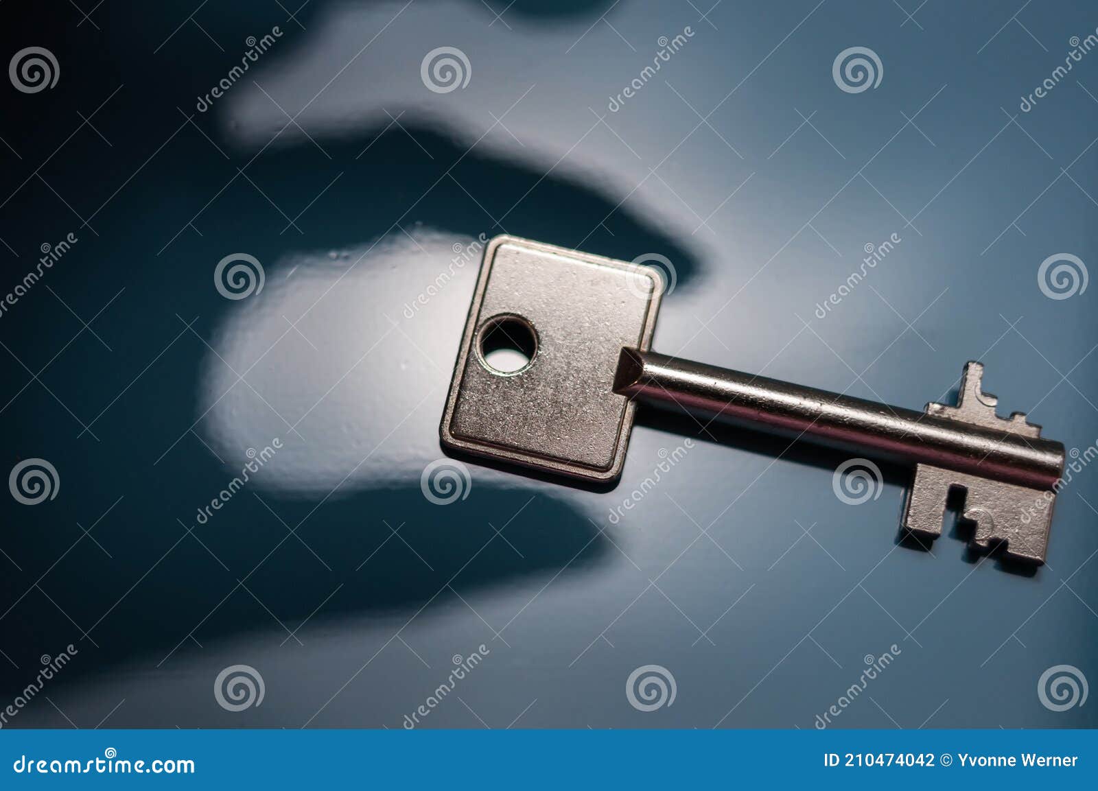 Man`s Hand Grasped The Doorknob To Open The Room. Wooden Doors Use