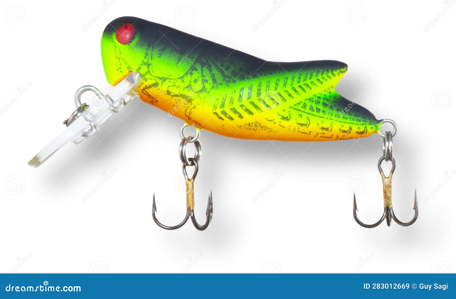 Shadow Under a Fishing Lure that Looks Like a Grasshopper Stock Image -  Image of equipment, looks: 283012669