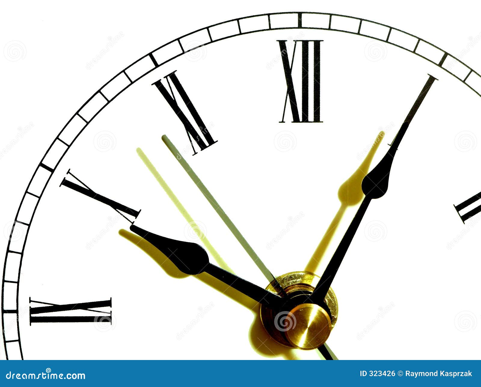 Shadows of Time stock photo. Image of seconds, clock, isolated 323426