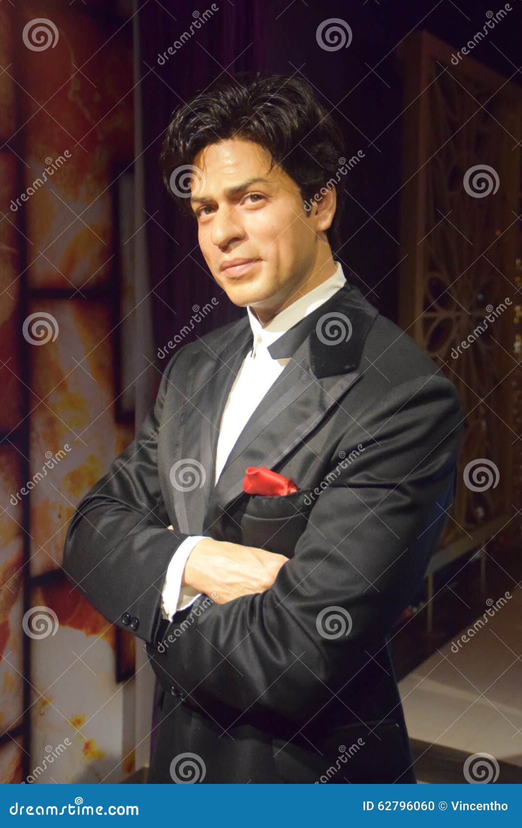 Wax statue of Shah Rukh Khan, an Indian film actor, producer and Wax statue of Shah Rukh Khan, an Indian film actor, producer and