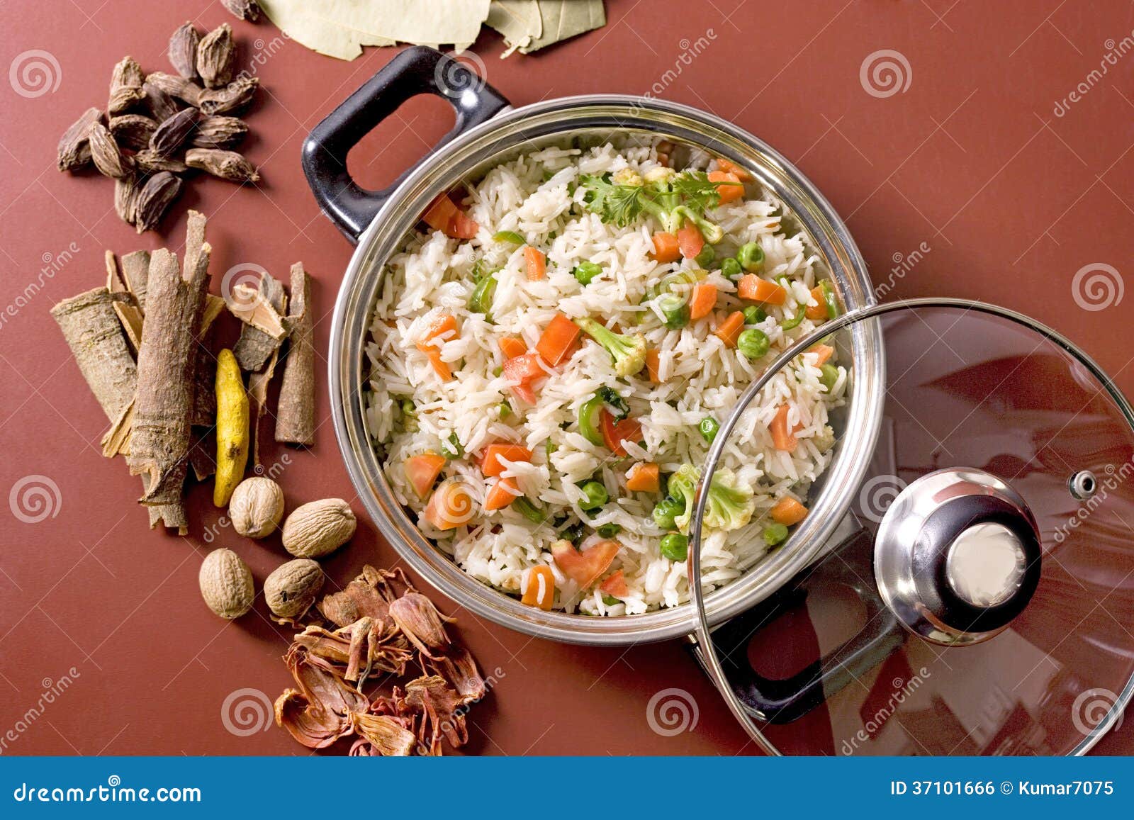 Shai Pilau or Vegetable Pilau Stock Photo Image of cauliflower