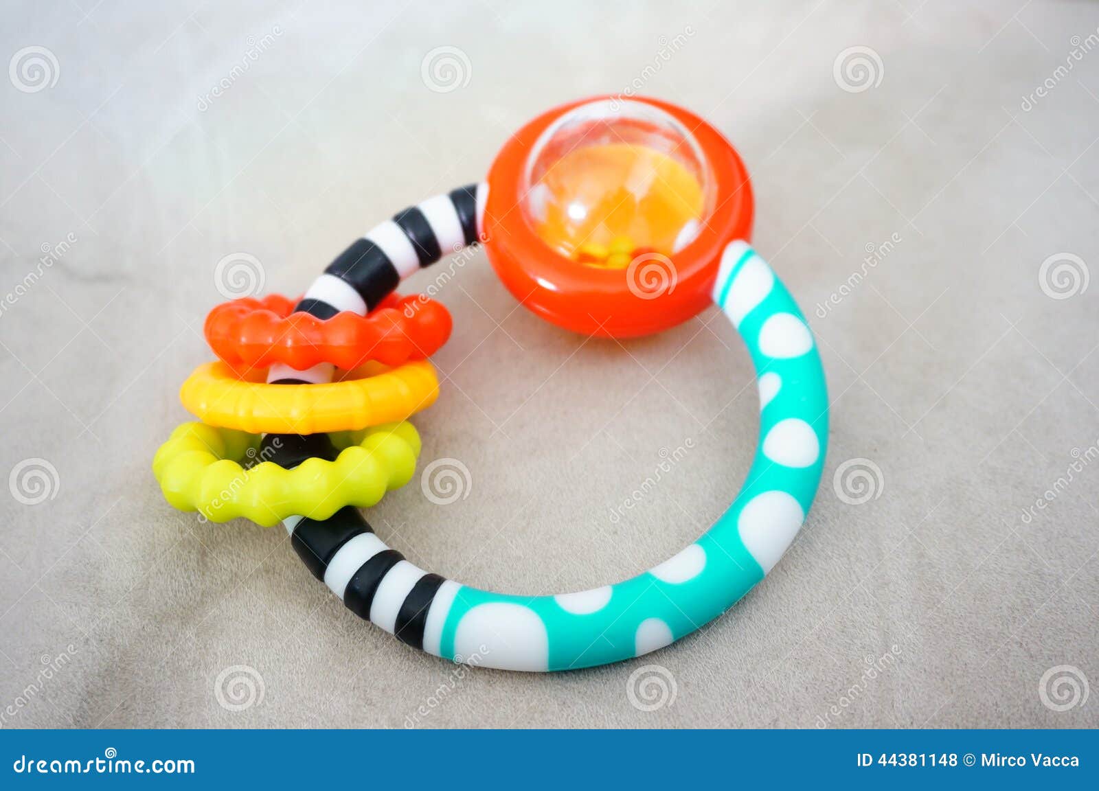 Shake toy stock photo. Image of baby, plastic, object 44381148