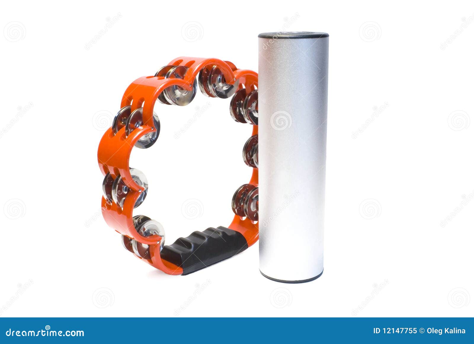Shaker and tambourine stock image. Image of background 12147755